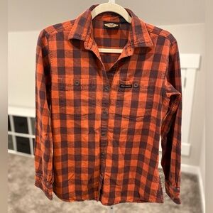 Harley Davidson Vintage Flannel Button Down Women’s Shirt